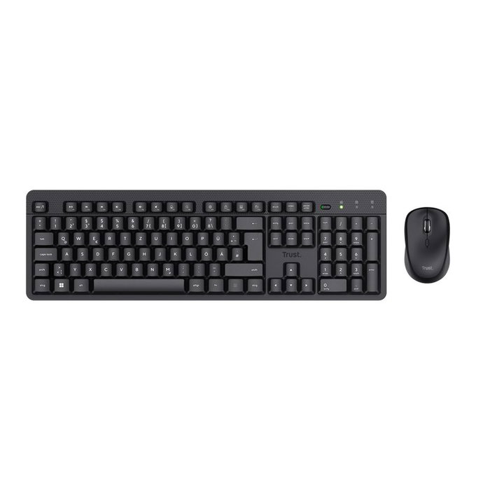 Trust TKM-360 Pack Teclado y Ratón Inalámbrico Silencioso Negro QWERTY Español Trust TKM-360 Pack Teclado y Ratón Inalámbrico Silencioso Negro QWERTY Español